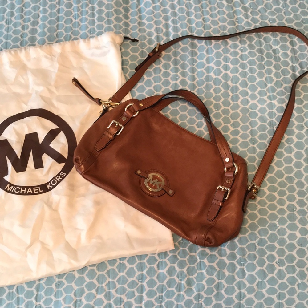 Michael Kors soft leather bag with gold hardware